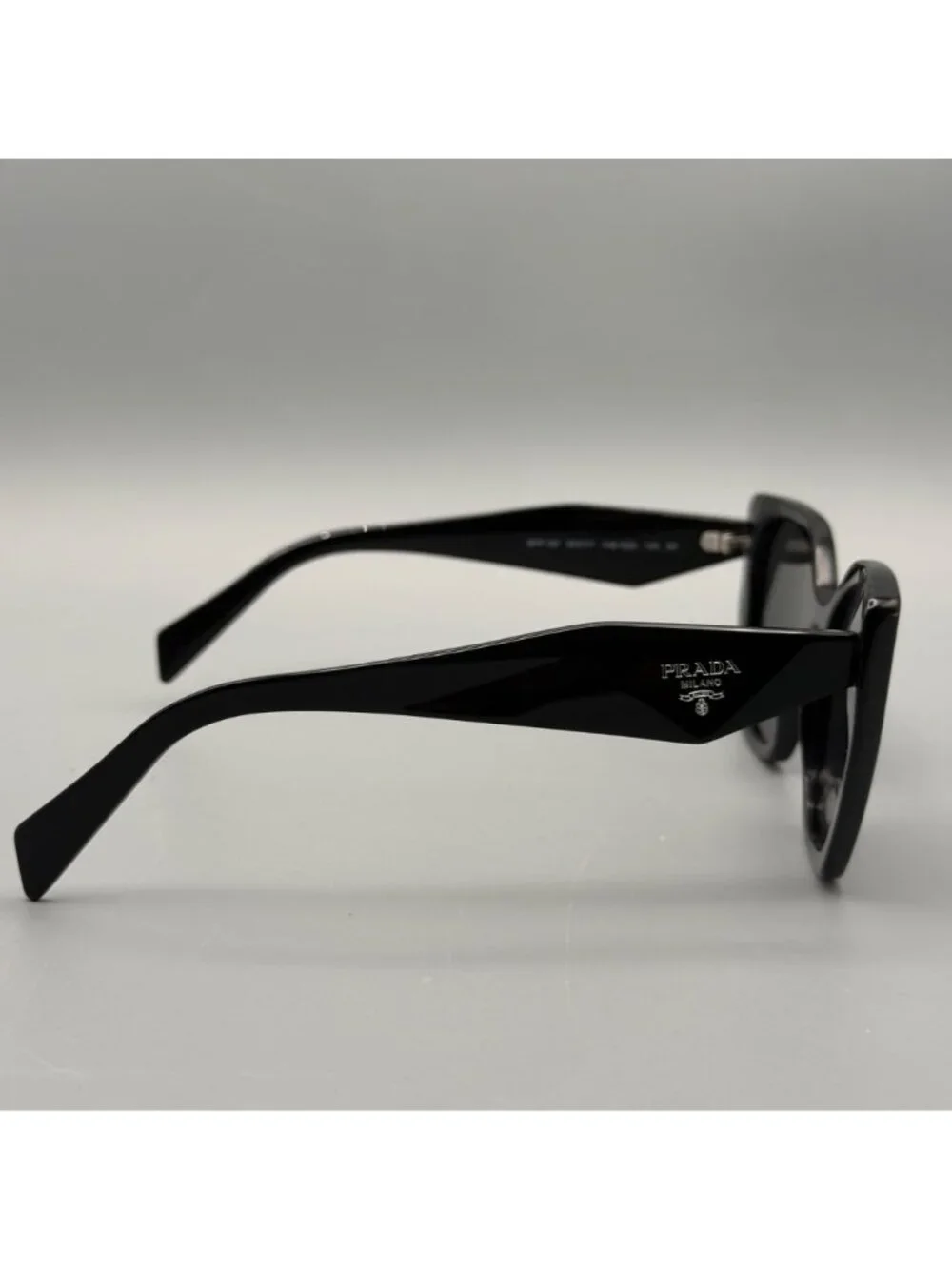 Prada PR 19ZS 1AB5S0 Sunglasses Black Dark Grey Lens 55 17 145 3N - Picture 11 of 13